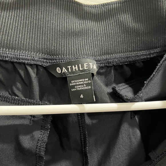Athleta Black Women's Track Pants 4 - Picture 4 of 7